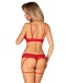 Obsessive - Ingridia Crotchless Set - Red - XS/S photo-2