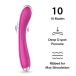 KIKO - G-Force Powerful G-Spot Vibrator - Rose Red photo