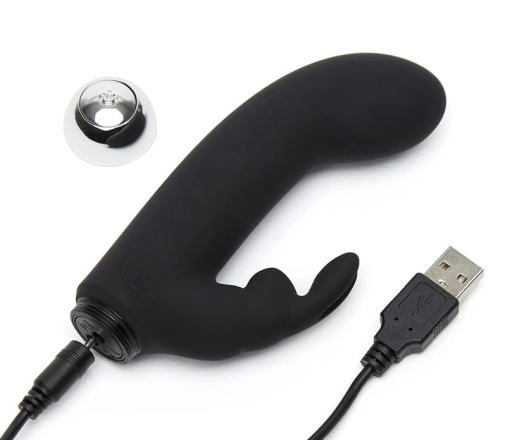 Fifty Shades of Grey - Greedy Girl Mini Rabbit Vibrator - Black photo