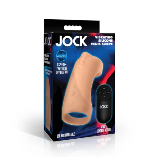 Jock - Vibro Penis Sleeve - Medium 照片