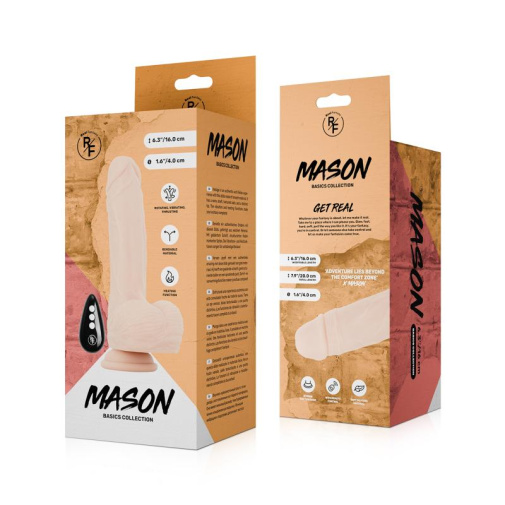 Real Fantasy - Mason Thrusting Vibro Dildo - Skin photo