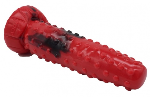 FAAK - Tiger Anal Dildo - Red/Black photo