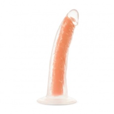 Neo Elite - Glow in the Dark Lavo Dildo 19cm - Neon Orange photo