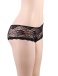 Ohyeah - Open Floral Lace Panty - Black - XL photo-7