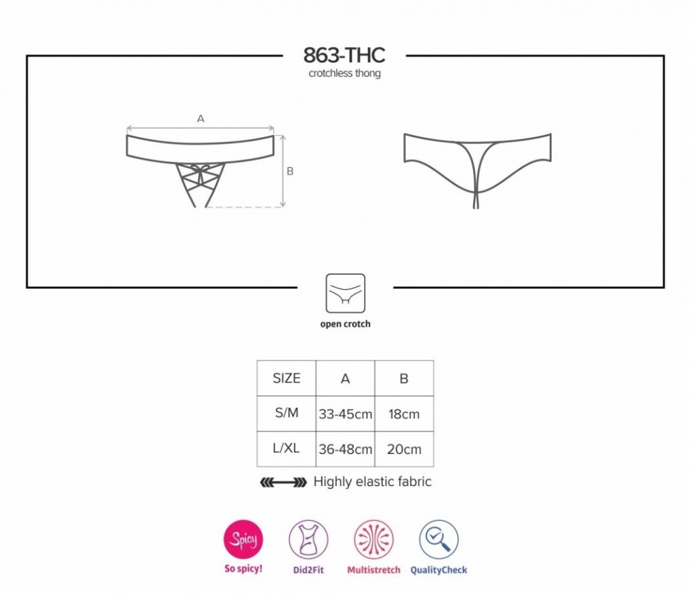 Are you ready to discover incredibly pleasant spiciness? It’... Obsessive - 863-THC-3 Crotchless Thong - Red - L/XL photo-9