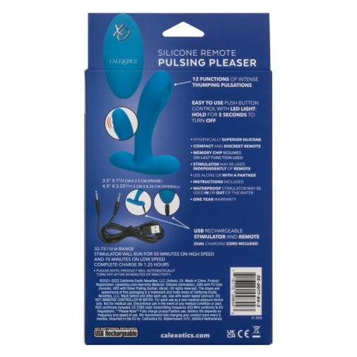 CEN - Remote G-Spot Pulsing Pleaser - Blue photo