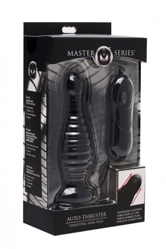 Master Series - Auto-Thruster Thrusting Anal Plug - Black photo