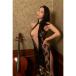 KR - Cheongsam Lace Dress KRW-178 - Black photo-6