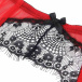 Ohyeah - Lace Garter Panty - Black/Red - XL 照片-11