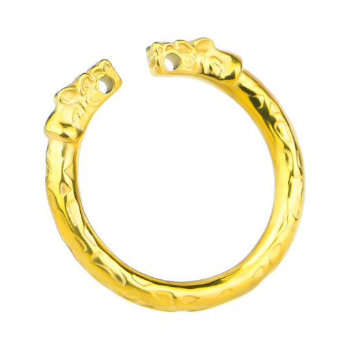 FAAK - Snake Metal Cock Ring 29mm - Gold 照片