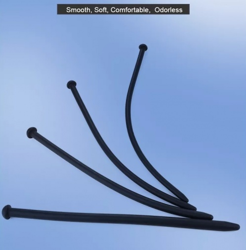 MT - Silicone Urethral Plug 5.5mm - Black photo