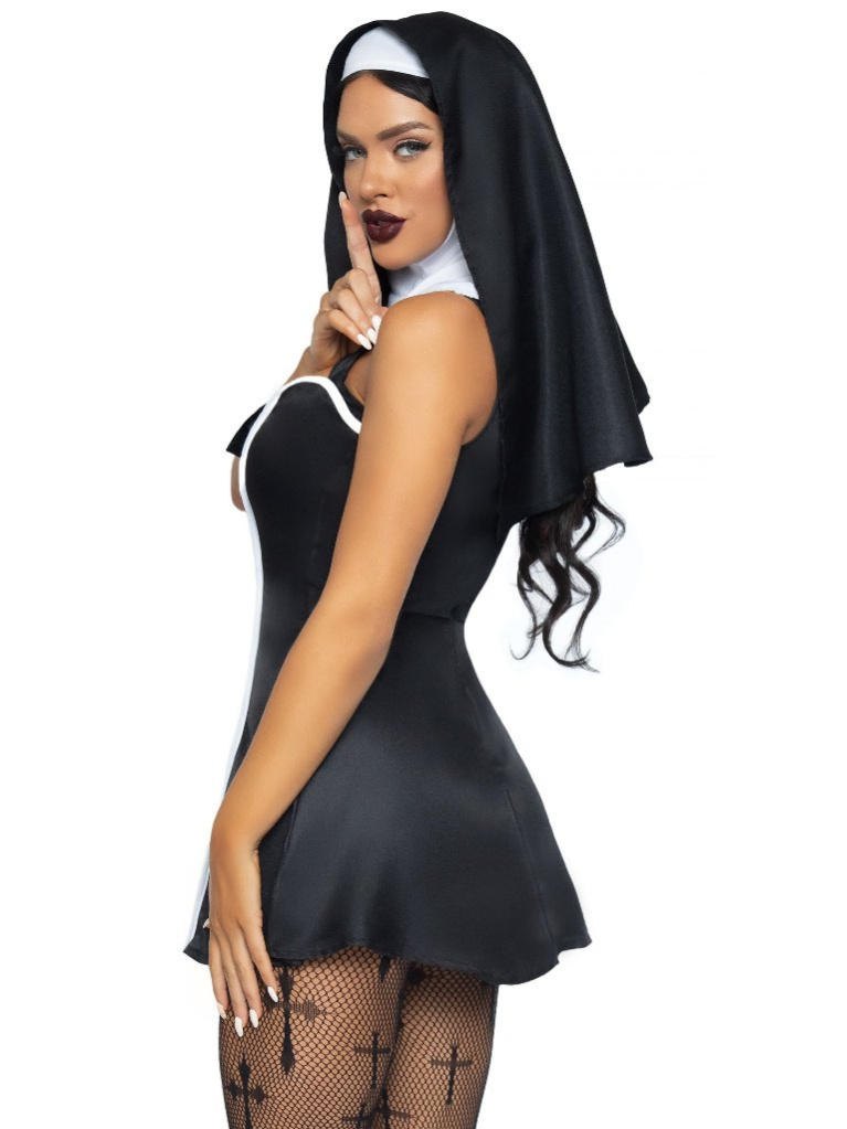 Leg Avenue - Naughty Nun Costume - Black - M photo