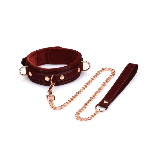 Liebe Seele - Metallic Shade Collar - Burgundy photo