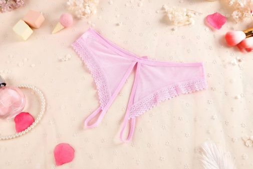 SB - Crotchless Panties 229 - Light Pink photo