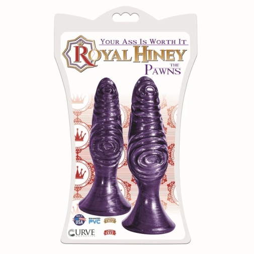 Royal Hiney - Pawns Anal Plugs Set - Purple photo