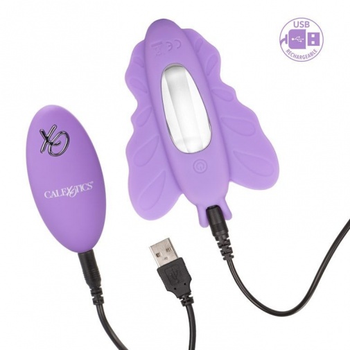 CEN - Butterfly Remote Rocking Penis - Purple photo