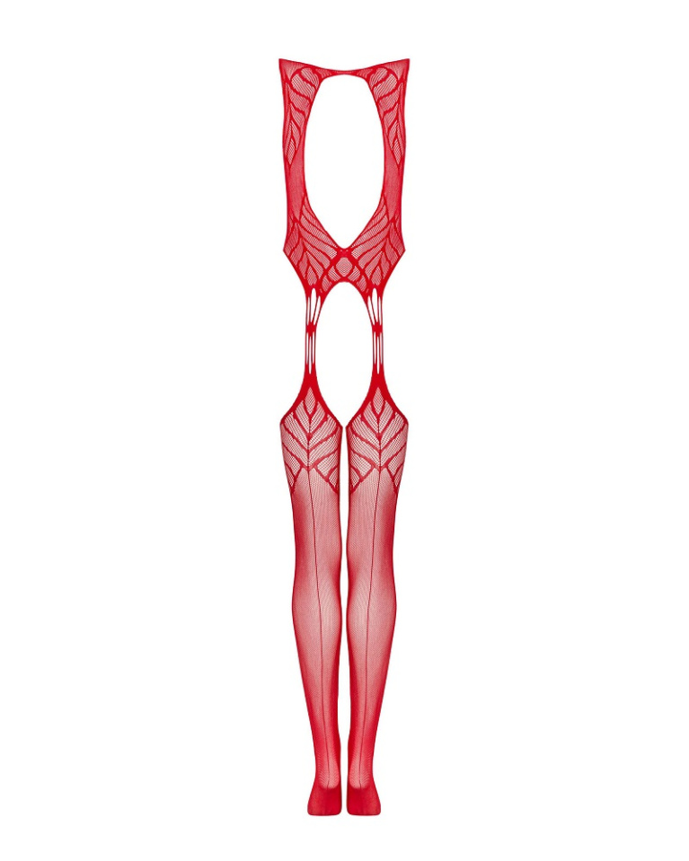 Obsessive - Bodystocking N122 - Red - S/M/L photo