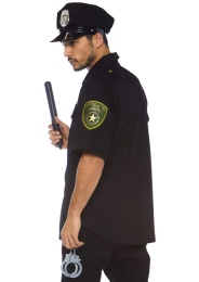 Leg Avenue - Male Police Costume 4pcs - Black - XL 照片