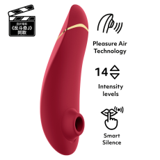Womanizer - Premium 2 Pleasure Air Stimulator - Bordeaux photo