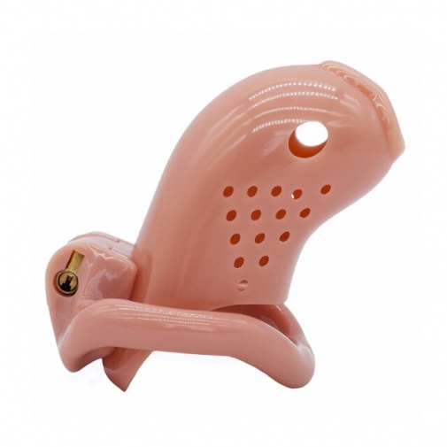 FAAK - Long Bird Chastity Cage - Brown photo