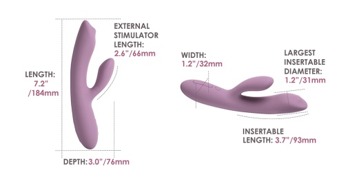 SVAKOM - Trysta Neo Interactive Rabbit Vibrator - Romantic Rose photo