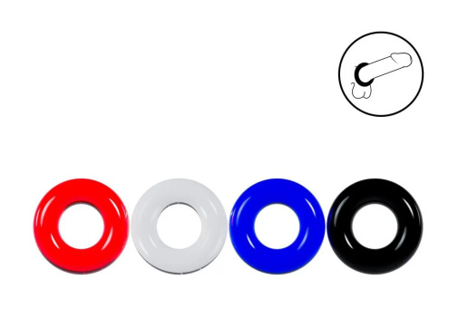 Levelz - Cockring Set 4pcs - Multicolor photo