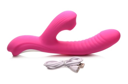 Power Bunnies - Come Hither 43X Rabbit Vibrator - Pink photo