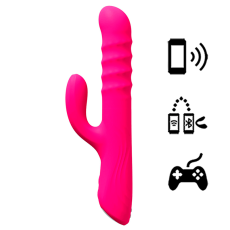 Lovense - Velvo Rotating Beaded Rabbit Vibrator - Pink photo