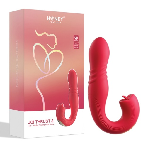 Honey Play Box - Joe Thrust 2 Sensing G-Spot App Vibrator - Red 照片