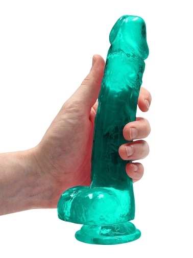 RealRock - 8" Realistic Dildo w Balls - Green 照片