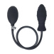 Levelz - Ribbed Inflatable Anal Plug - Black 照片-3