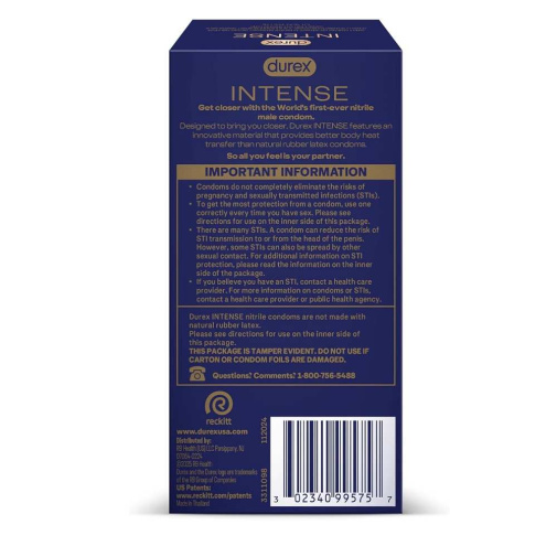 Durex - Intense Nitrile Condoms 10's Pack 照片