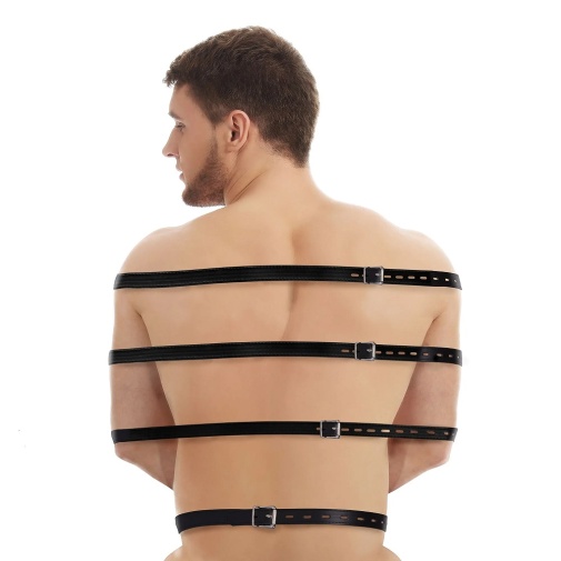 Ouch - Full Body Bondage Belts - Black photo