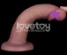 Lovetoy - 8'' 雙層柔軟震動假陽具 - 肉色 照片-2