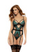 Mapale - 8891 Bodysuit - Black/Emerald - S/M photo