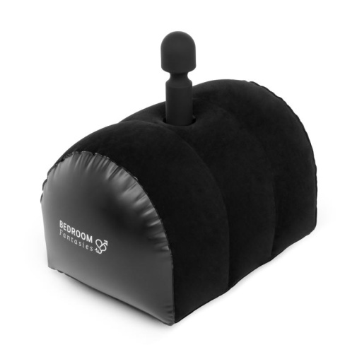 With its unique and ergonomic design, this inflatable pillow... Bedroom Fantasies - Straddler Inflatable Pillow - Black photo