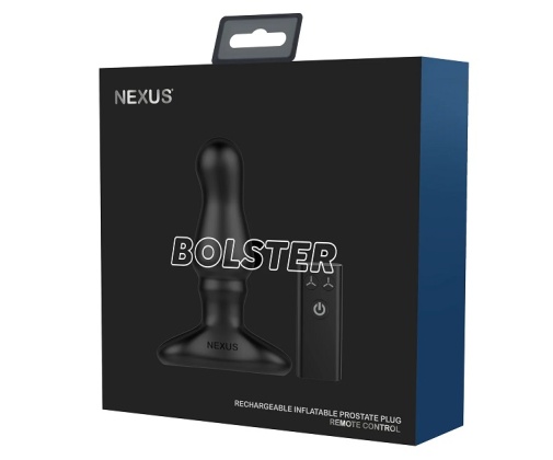 Nexus - Bolster 可充氣震動後庭塞 連遙控器 - 黑色 照片