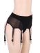 Ohyeah - Lace Garter Panty - Black - 3XL 照片-7