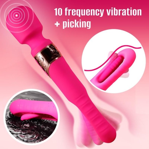 Secwell - Elle Flicking Dual Massager - Pink photo