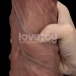 Lovetoy - 10.5" XXL Dual Layered Cock - Brown photo-3