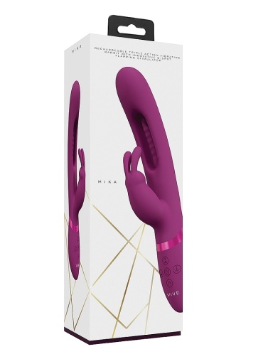 Vive - Mika Flapping Rabbit Vibrator - Pink photo