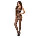 Passion - 魚網露乳連身全身內衣 BS052 - 黑色 照片