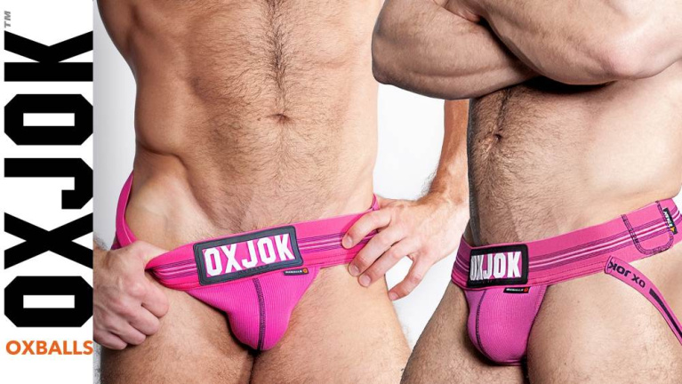 Oxjok - 內置陰莖環男仕護襠 - 粉紅色 - 加加大碼 照片