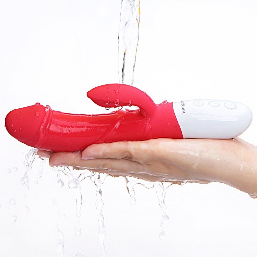 CRATER Jurchen intelligent heating double shock stick, indep... Erocome - Crater - Red photo-7
