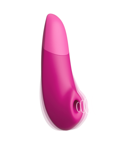 Womanizer - Enhance Pleasure Air & Deep Vibration Clit Stimulator - Vibrant Pink photo