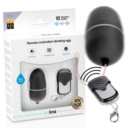 Online - Vibro Egg w Remote M - Black photo