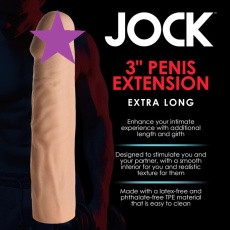 Jock - 3" 超长阴茎套 - 浅肉色 照片