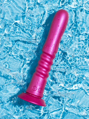 Romp - Jiggle Vibro Thrusting Dildo - Pink photo