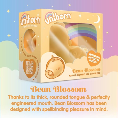 Creative C - Unihorn Bean Blossom Vibrator - Yellow photo