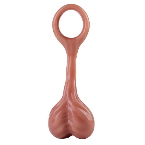 FAAK - Vibro Ring w Balls - Flesh photo